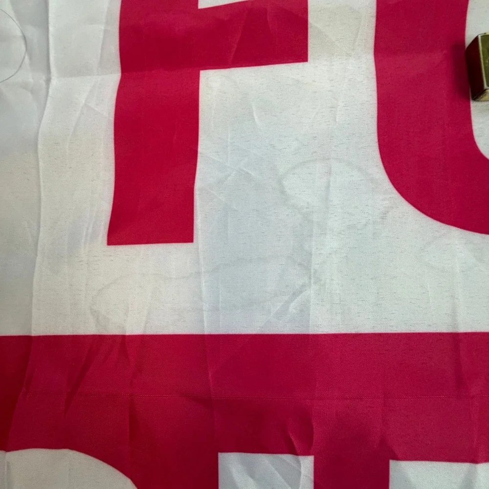 Title: Saturdays Are For The Girls Pink White Banner Flag Grommets 3x5